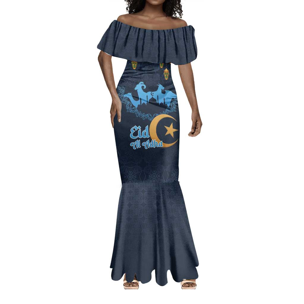 Happy Eid Al-Adha Mermaid Dress Algeria Mubarak