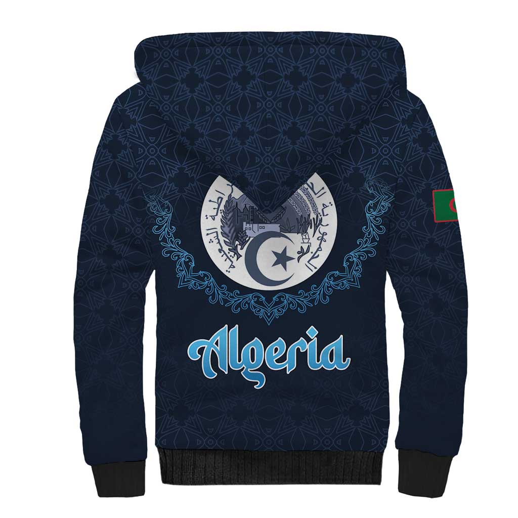 Happy Eid Al-Adha Sherpa Hoodie Algeria Mubarak