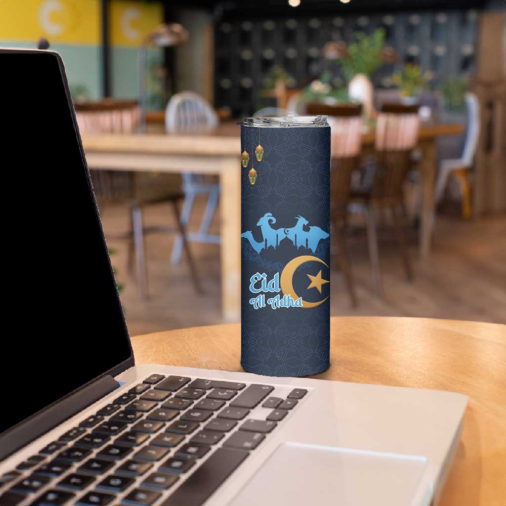 Happy Eid Al-Adha Skinny Tumbler Algeria Mubarak