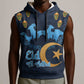 Happy Eid Al-Adha Sleeveless Hoodie Algeria Mubarak - African Pride