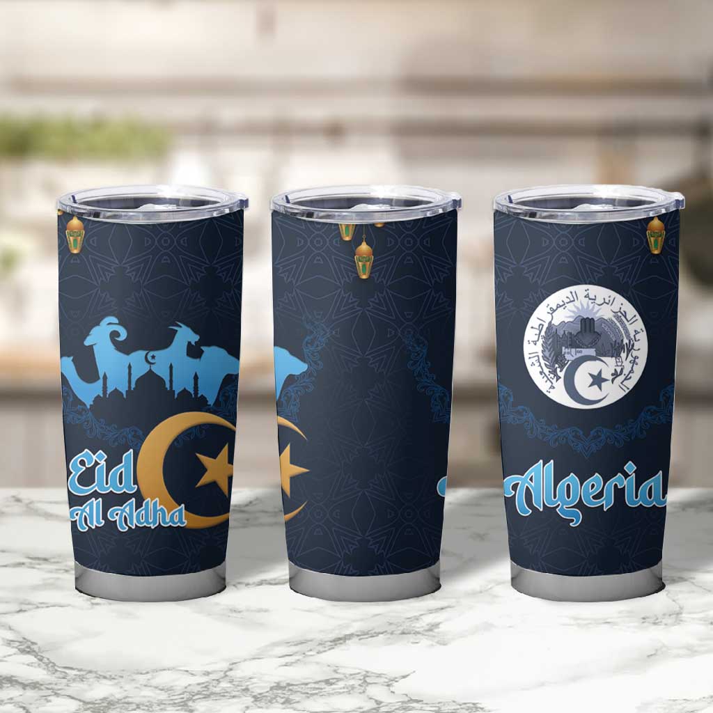 Happy Eid Al-Adha Tumbler Cup Algeria Mubarak