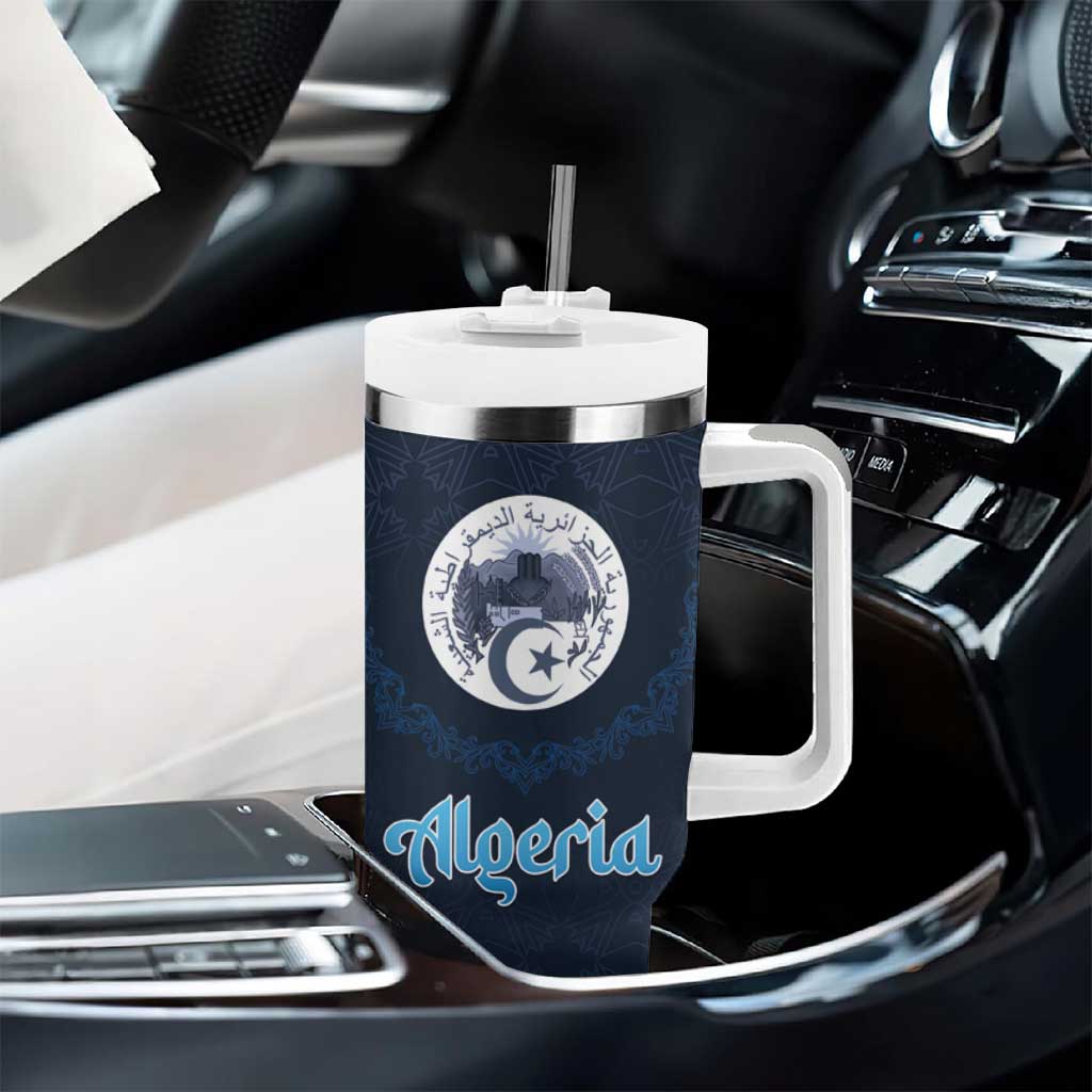 Happy Eid Al-Adha Tumbler With Handle Algeria Mubarak