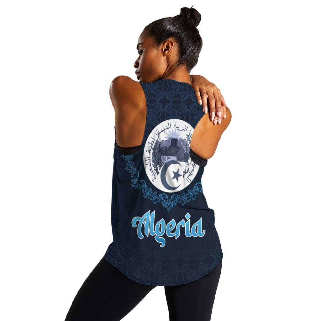 Happy Eid Al-Adha Women Racerback Tank Algeria Mubarak
