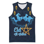 Happy Eid Al-Adha Basketball Jersey Morocco Mubarak LT15