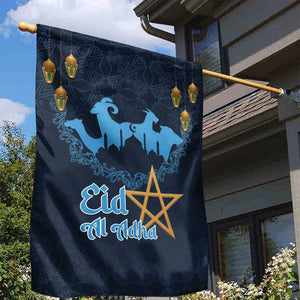 Happy Eid Al-Adha Garden Flag Morocco Mubarak