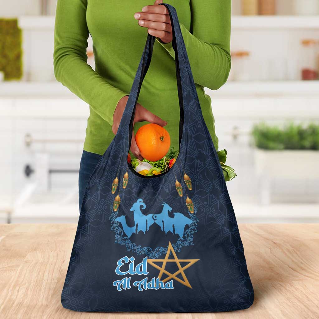 Happy Eid Al-Adha Grocery Bag Morocco Mubarak