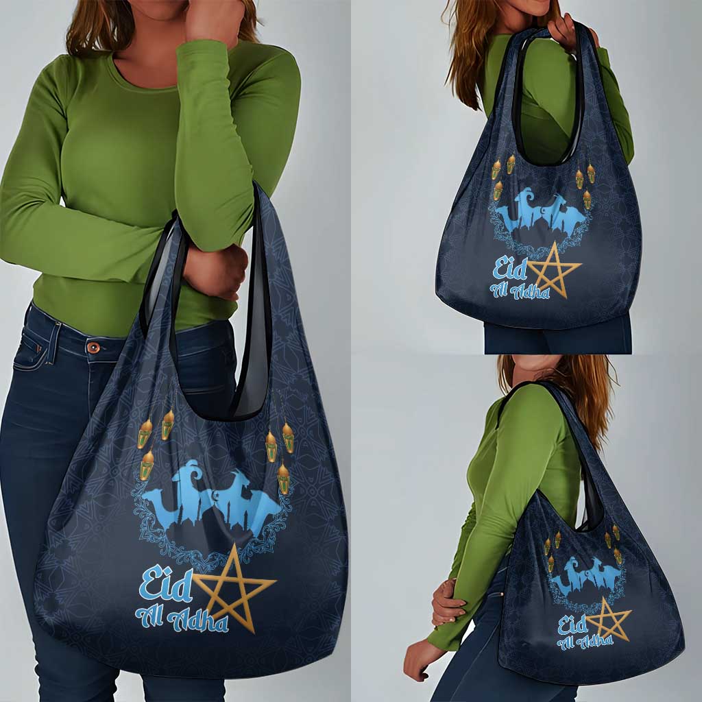Happy Eid Al-Adha Grocery Bag Morocco Mubarak