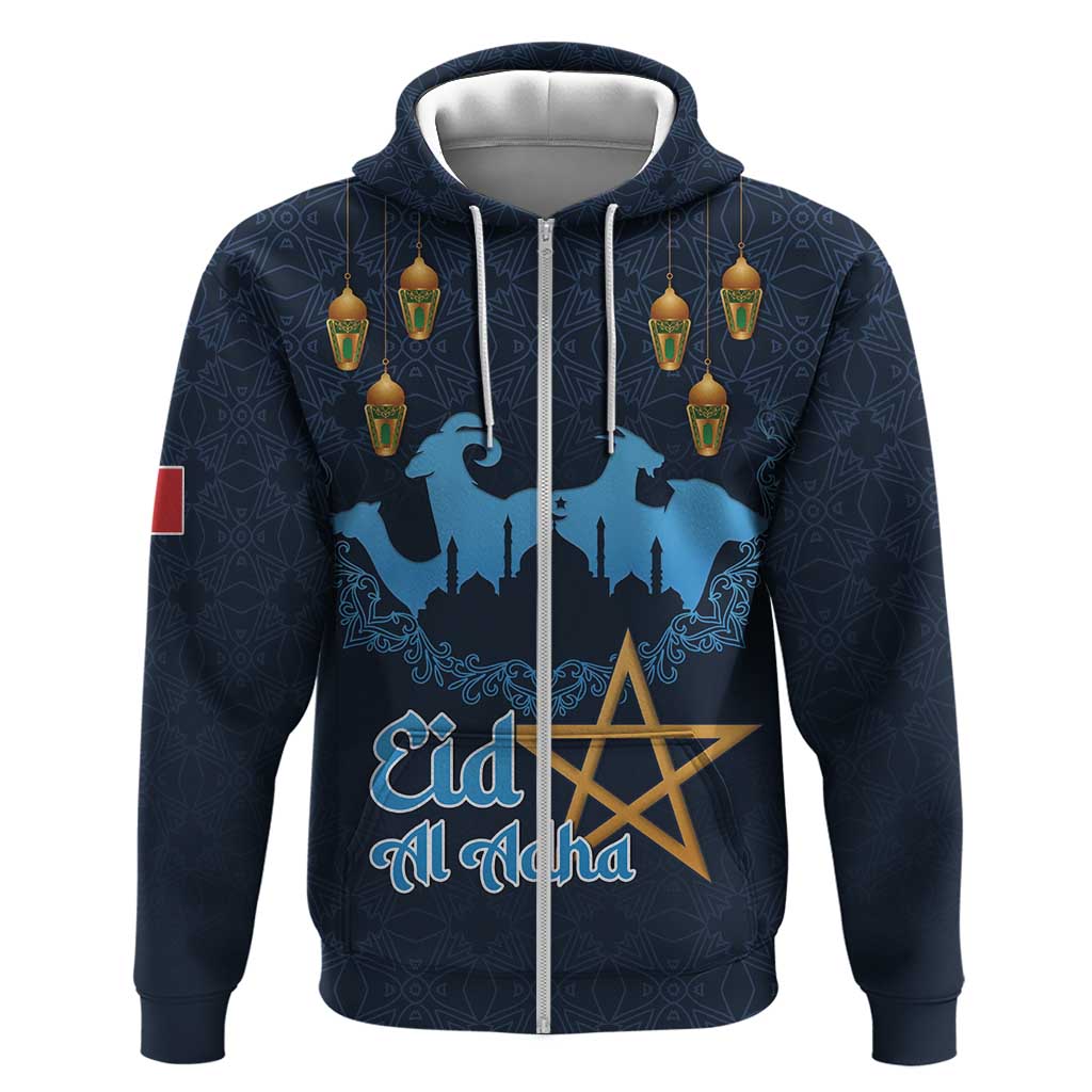 Happy Eid Al-Adha Hoodie Morocco Mubarak