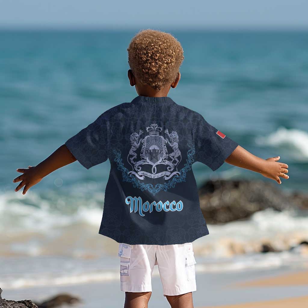 Happy Eid Al-Adha Kid Hawaiian Shirt Morocco Mubarak