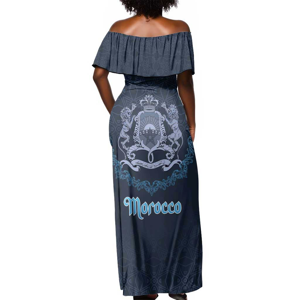 Happy Eid Al-Adha Off Shoulder Maxi Dress Morocco Mubarak