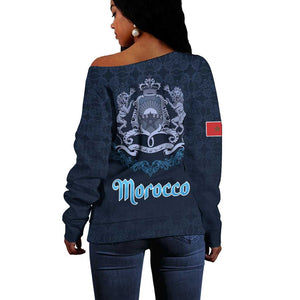 Happy Eid Al-Adha Off Shoulder Sweater Morocco Mubarak