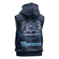 Happy Eid Al-Adha Sleeveless Zip Hoodie Morocco Mubarak - African Pride