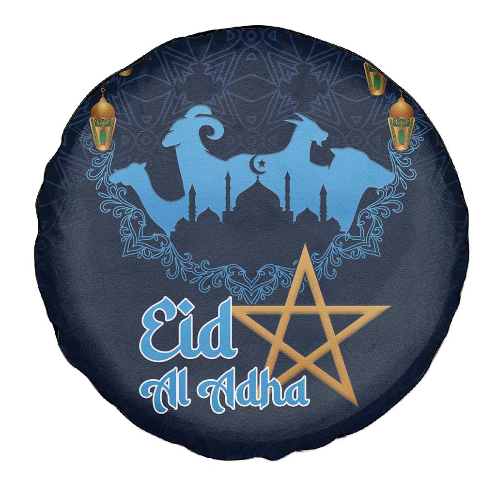 Happy Eid Al-Adha Spare Tire Cover Morocco Mubarak