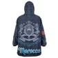 Happy Eid Al-Adha Wearable Blanket Hoodie Morocco Mubarak
