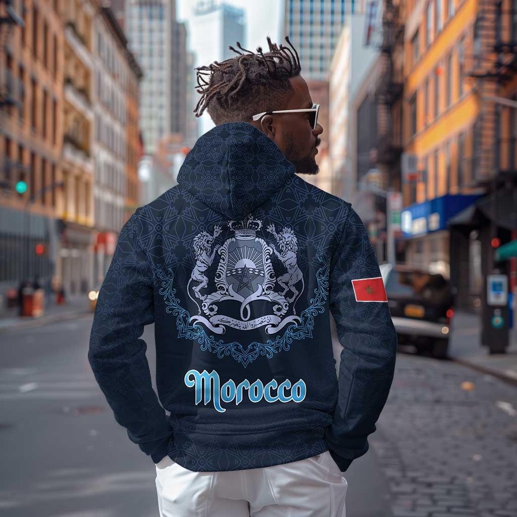 Happy Eid Al-Adha Zip Hoodie Morocco Mubarak