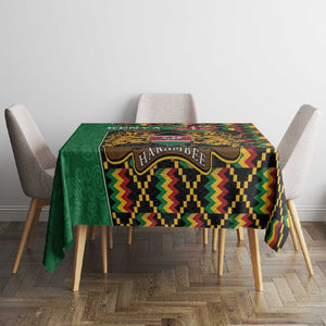 Kenya Tablecloth - Kente Pattern, Coat Of Arms Design