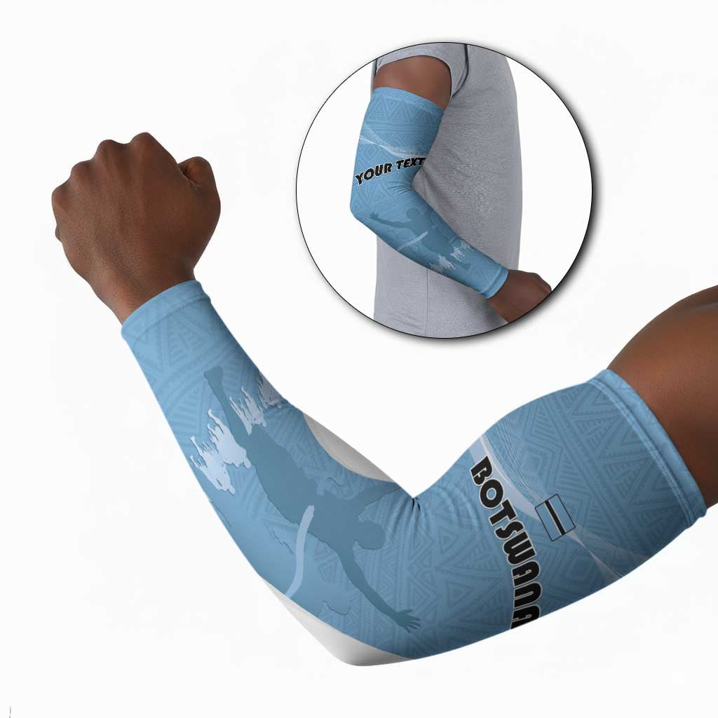 Personalized Botswana Athletics Arm Sleeves Go Champions Go