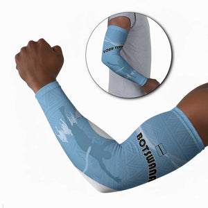 Personalized Botswana Athletics Arm Sleeves Go Champions Go