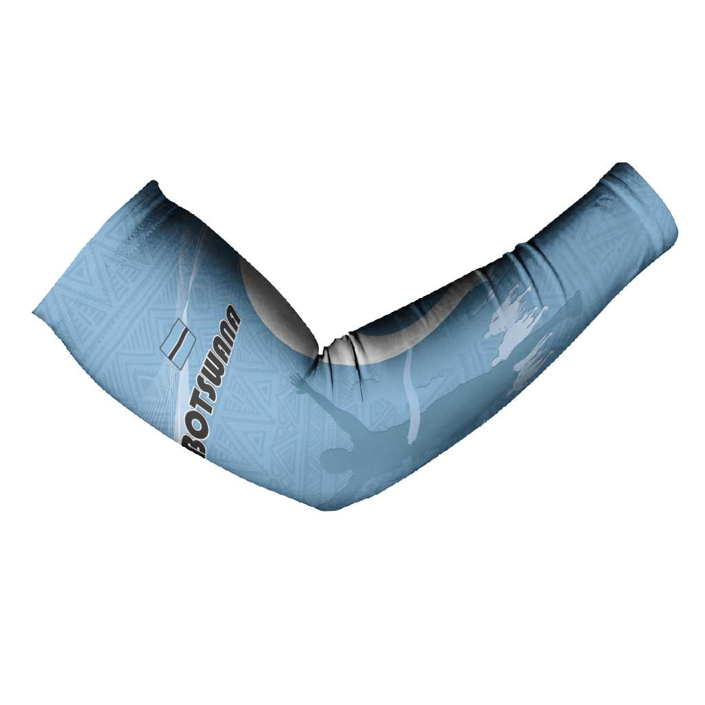 Personalized Botswana Athletics Arm Sleeves Go Champions Go