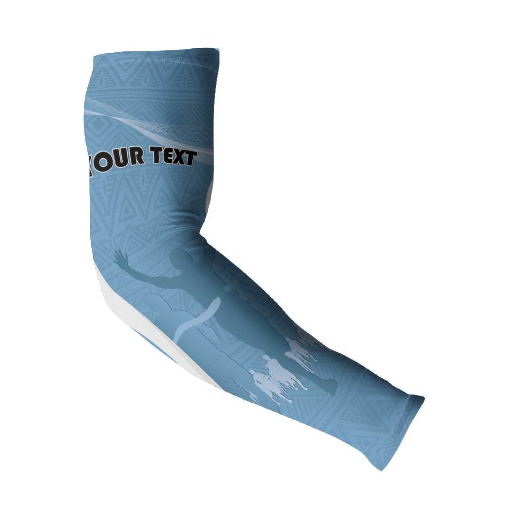 Personalized Botswana Athletics Arm Sleeves Go Champions Go