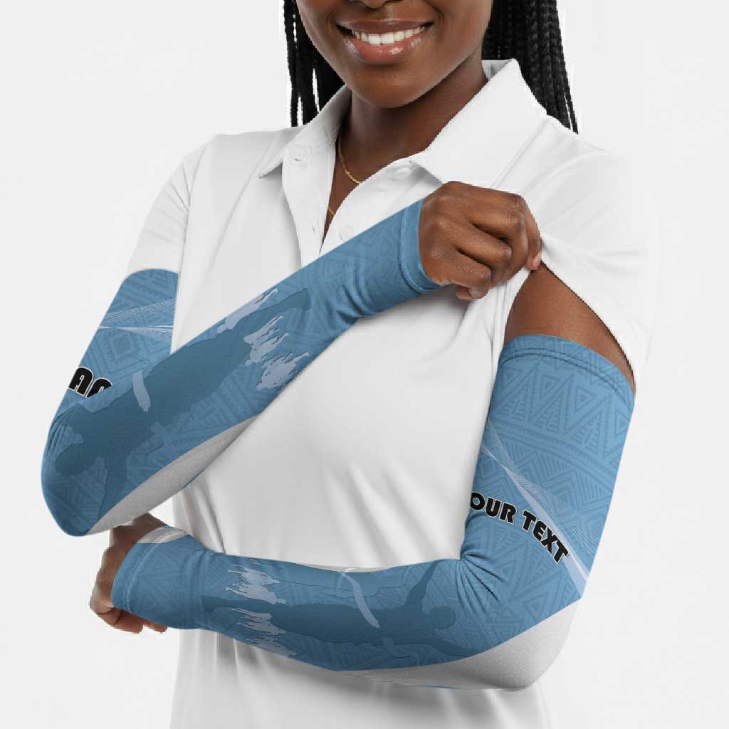 Personalized Botswana Athletics Arm Sleeves Go Champions Go