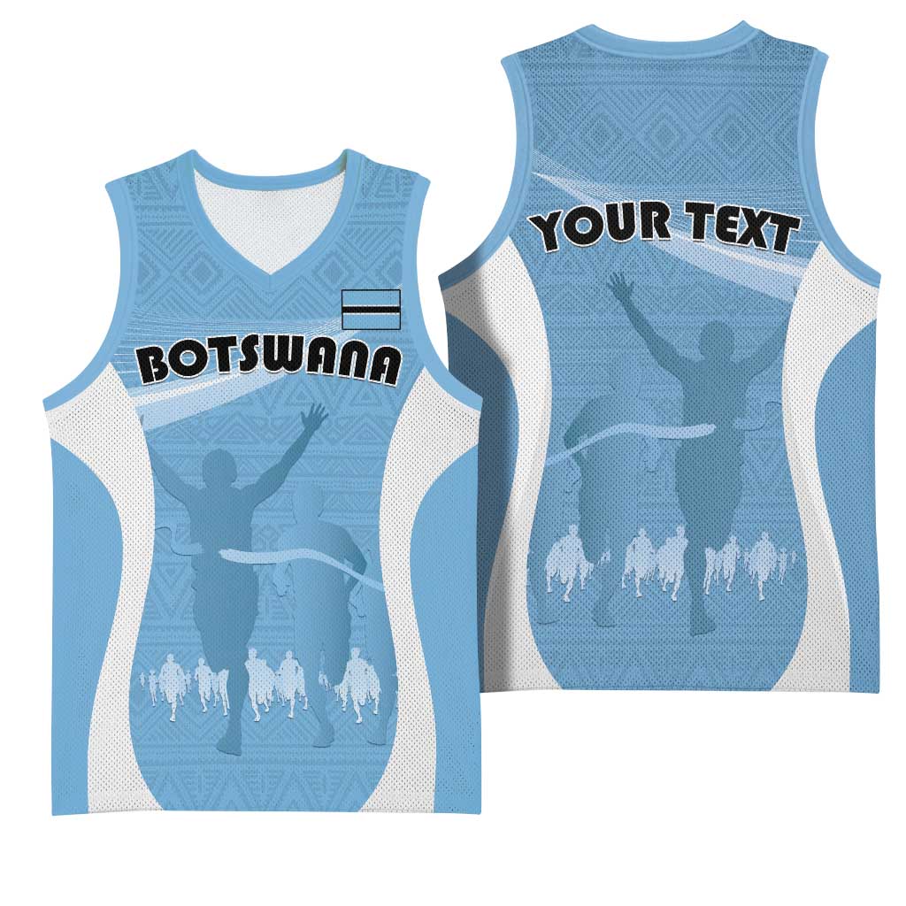Personalized Botswana Athletics Basketball Jersey Go Champions LT15