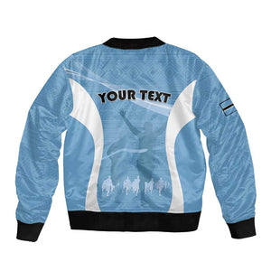 Personalized Botswana Athletics Bomber Jacket Go Champions - African Pride