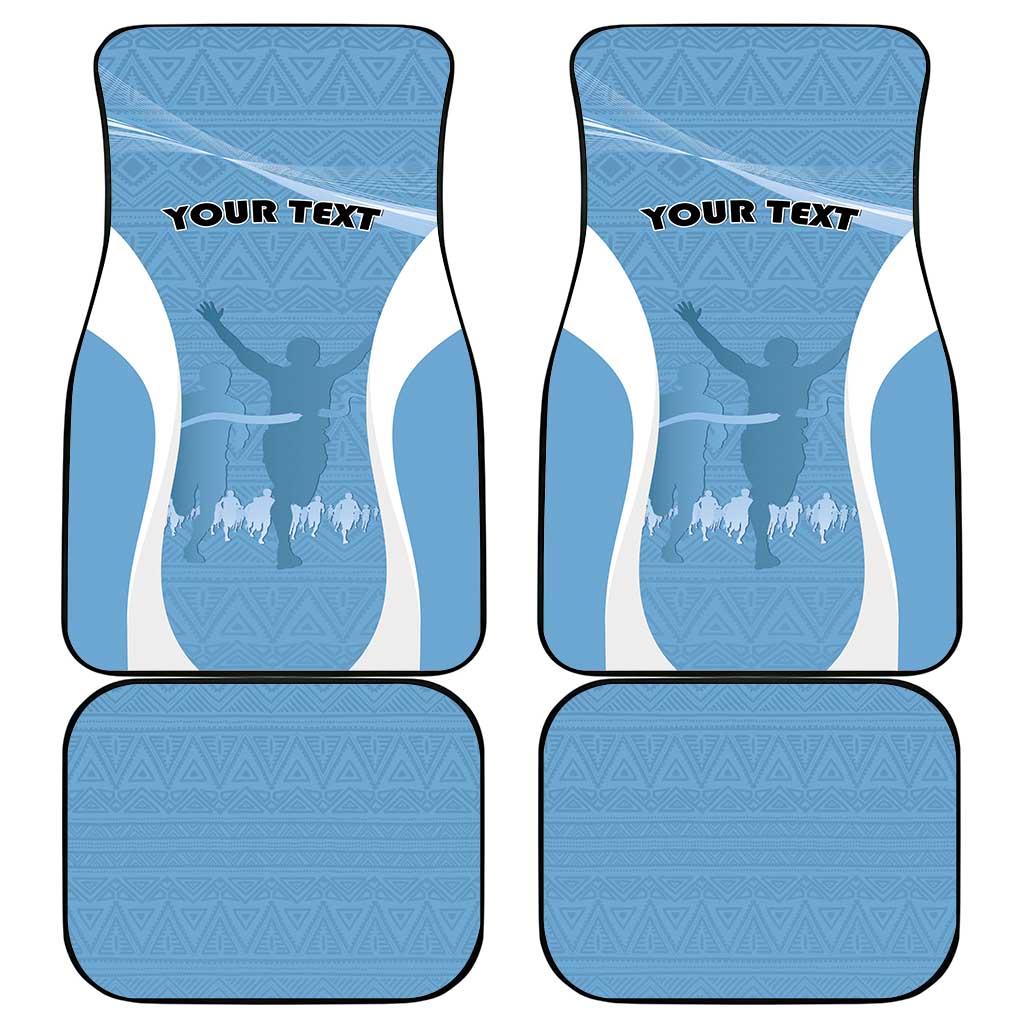 Personalized Botswana Athletics Car Mats Go Champions - African Pride