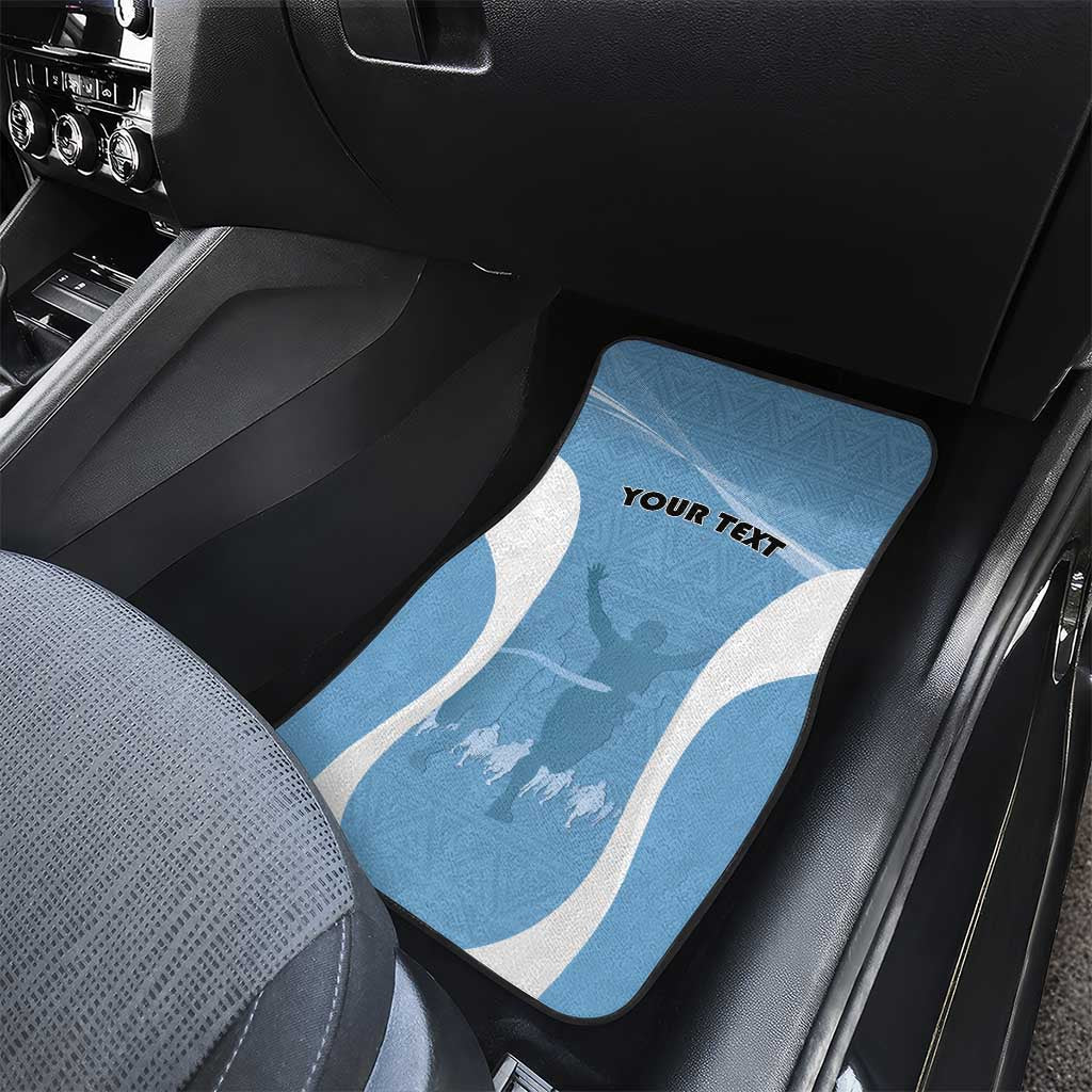 Personalized Botswana Athletics Car Mats Go Champions - African Pride