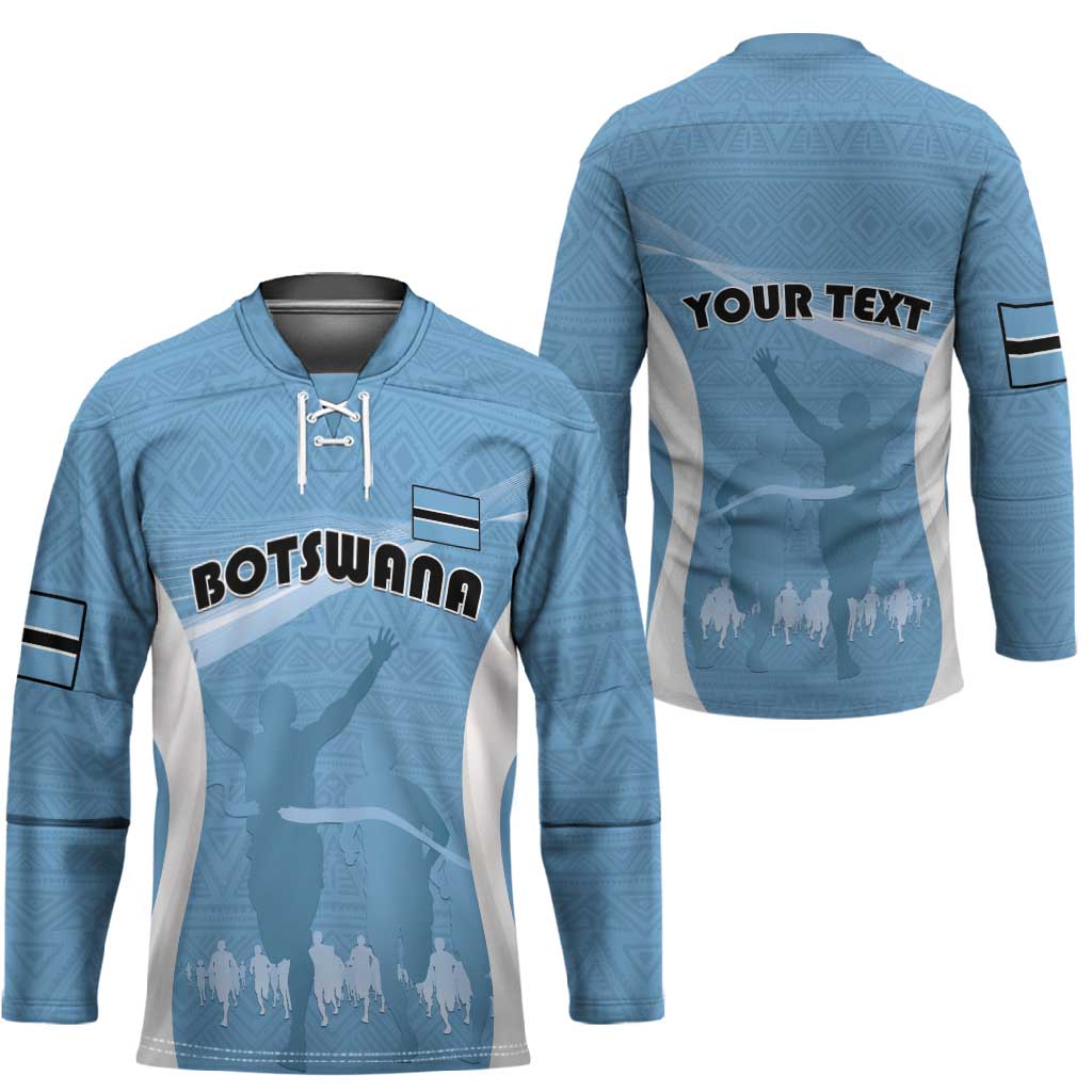 Personalized Botswana Athletics Hockey Jersey Go Champions Go