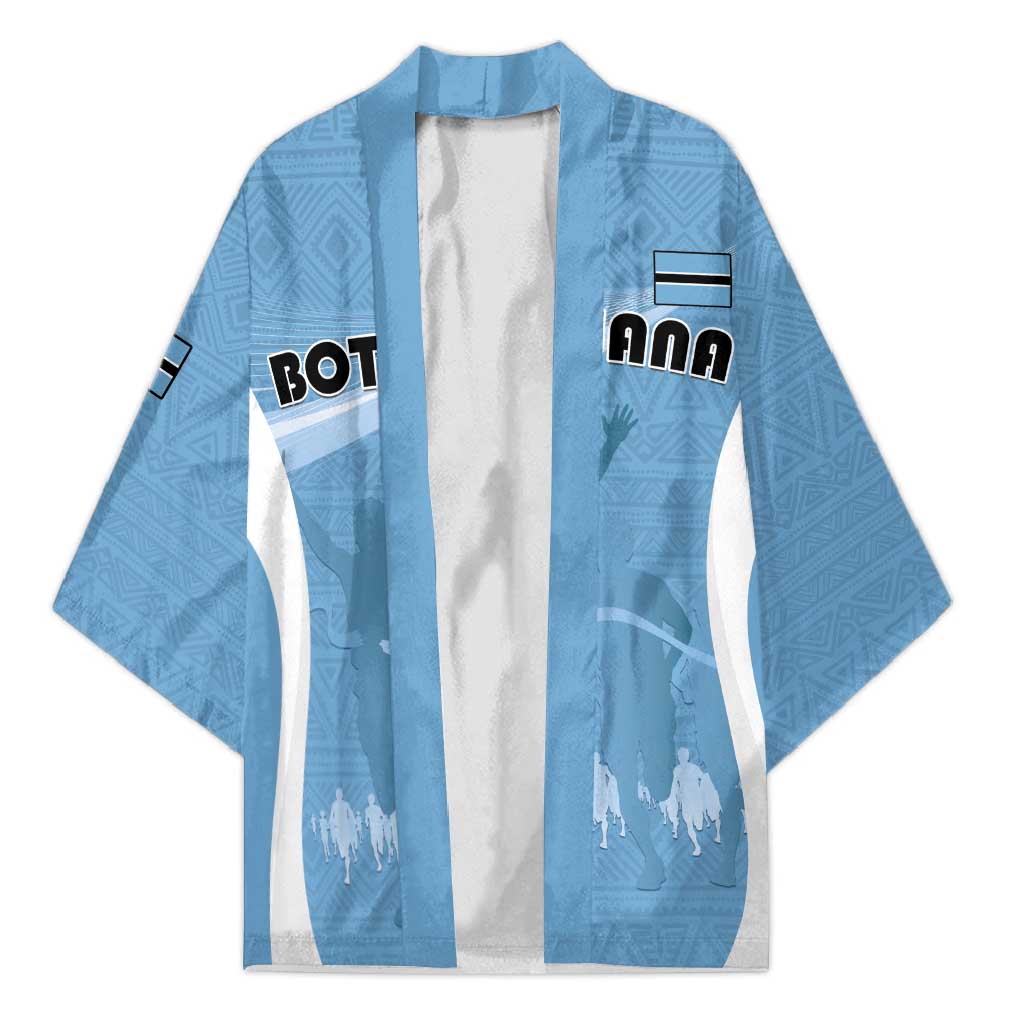 Personalized Botswana Athletics Kimono Go Champions Go