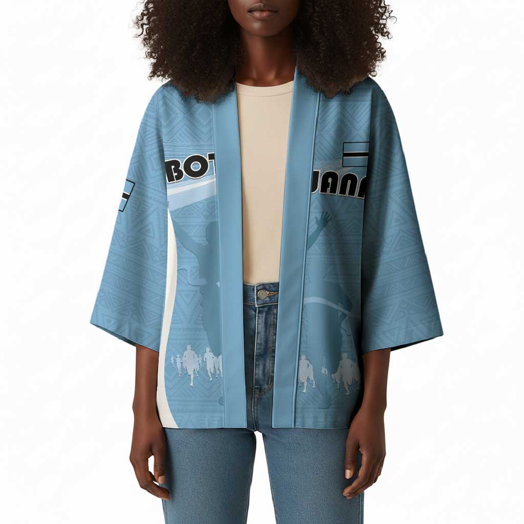 Personalized Botswana Athletics Kimono Go Champions Go