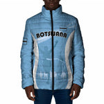 Personalized Botswana Athletics Padded Jacket Go Champions Go
