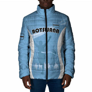 Personalized Botswana Athletics Padded Jacket Go Champions Go