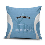 Botswana Athletics Pillow Cover Go Champions Go