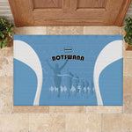 Botswana Athletics Rubber Doormat Go Champions - African Pride