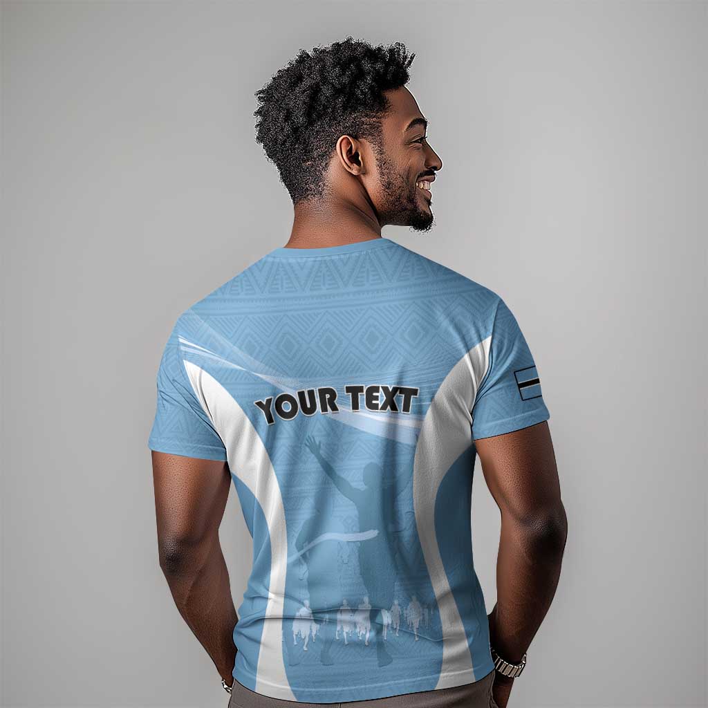 Personalized Botswana Athletics T shirt Go Champions - African Pride