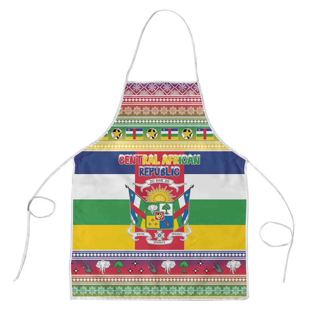 Central African Republic Christmas Apron Joyeux Noel