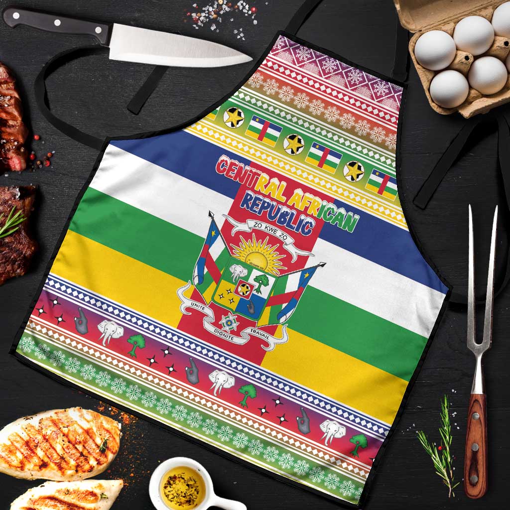 Central African Republic Christmas Apron Joyeux Noel