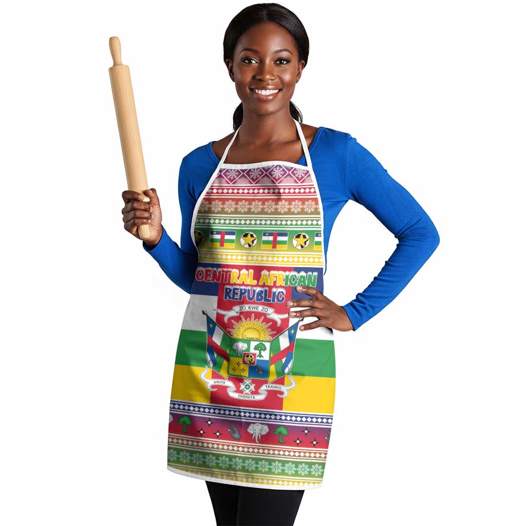 Central African Republic Christmas Apron Joyeux Noel