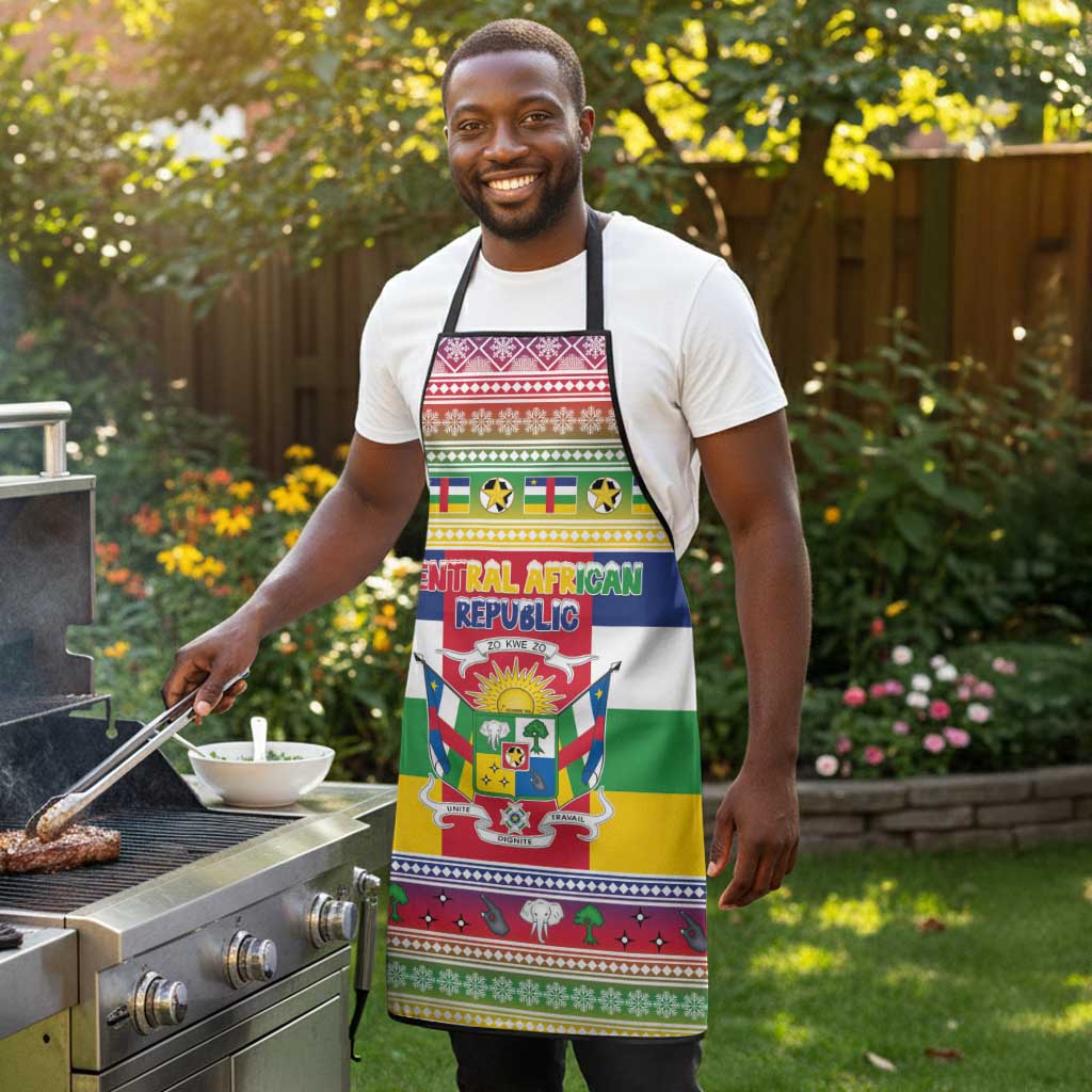 Central African Republic Christmas Apron Joyeux Noel