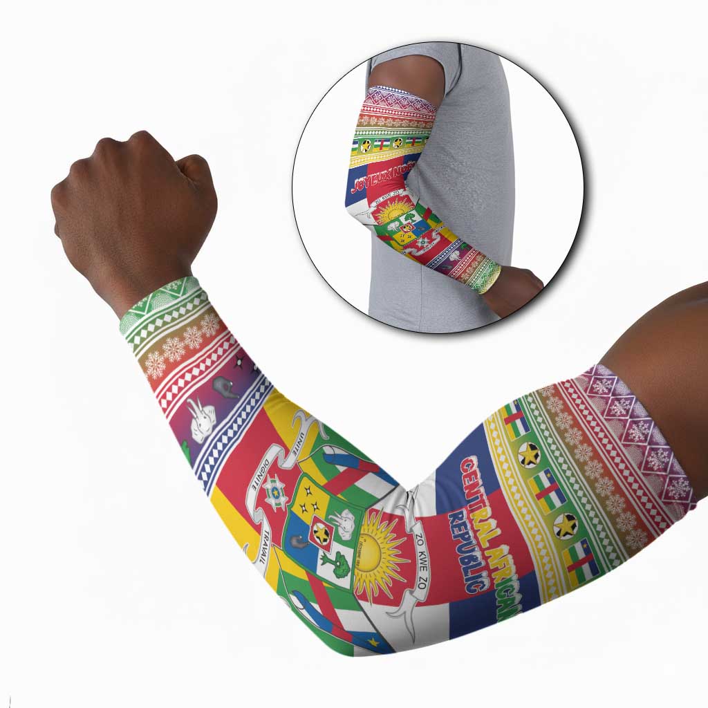 Central African Republic Christmas Arm Sleeves Joyeux Noel