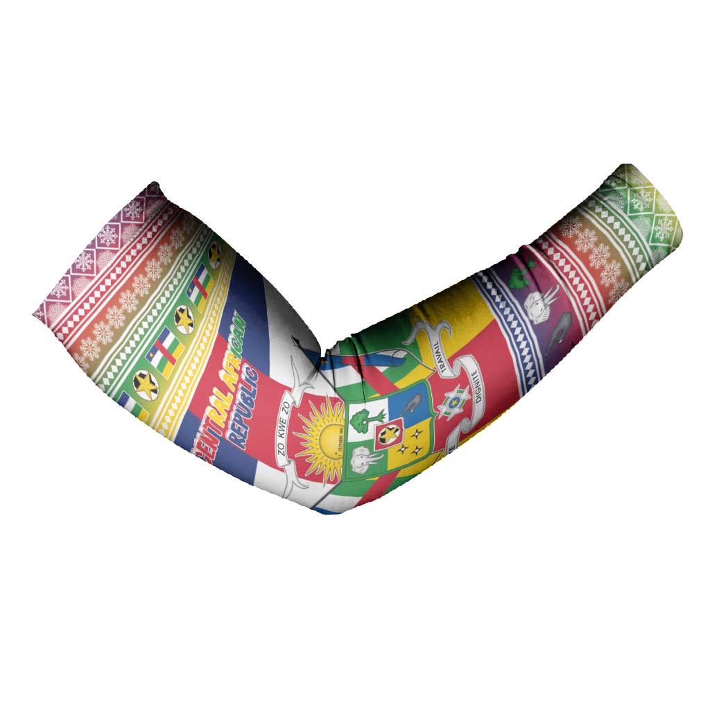 Central African Republic Christmas Arm Sleeves Joyeux Noel