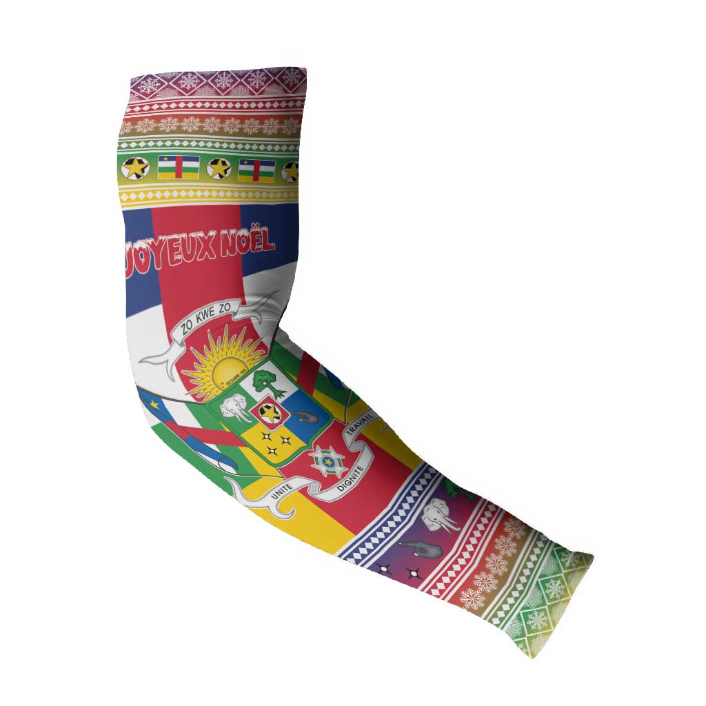 Central African Republic Christmas Arm Sleeves Joyeux Noel