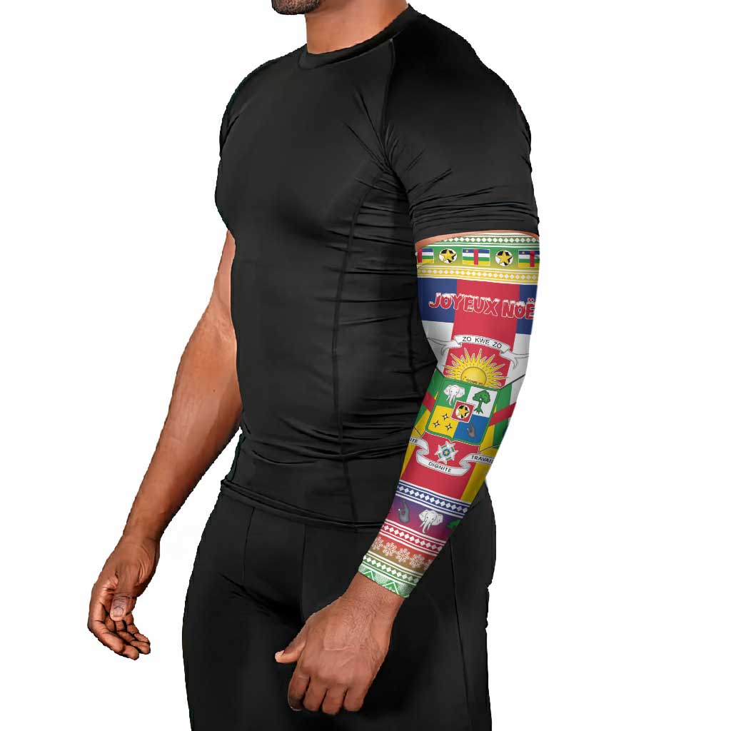 Central African Republic Christmas Arm Sleeves Joyeux Noel