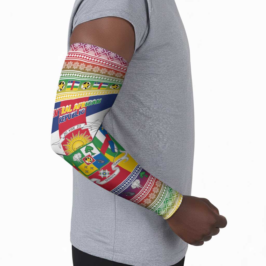 Central African Republic Christmas Arm Sleeves Joyeux Noel