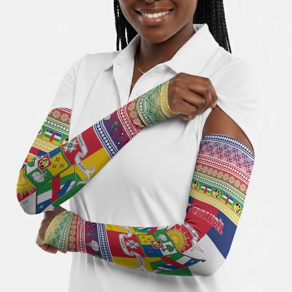 Central African Republic Christmas Arm Sleeves Joyeux Noel