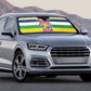 Central African Republic Christmas Auto Sun Shade Joyeux Noel