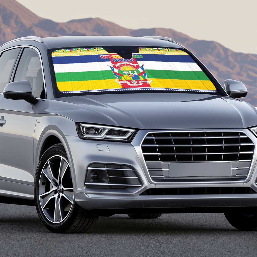 Central African Republic Christmas Auto Sun Shade Joyeux Noel