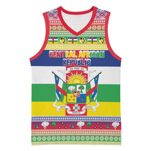 Afro Christmas in Central African Republic Basketball Jersey Merry Christmas LT15